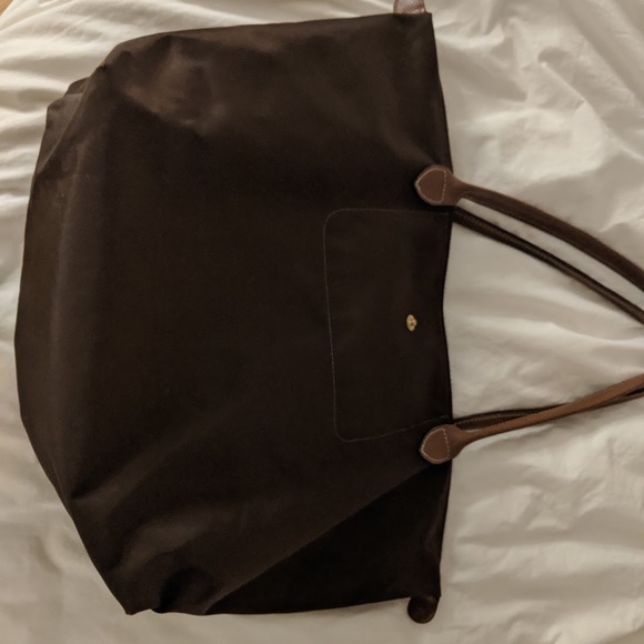 Longchamp Brown Large Le Pliage Tote Bag - Picture 1 of 2